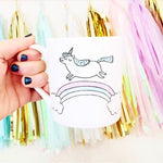Mug with 'Magical Unicorn' in white by Gemma Correll