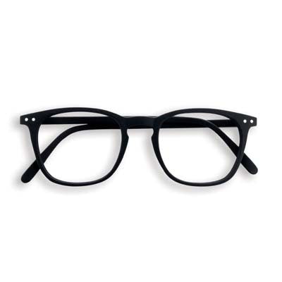 Reading Glasses Unisex E Frame Square +1 in Black
