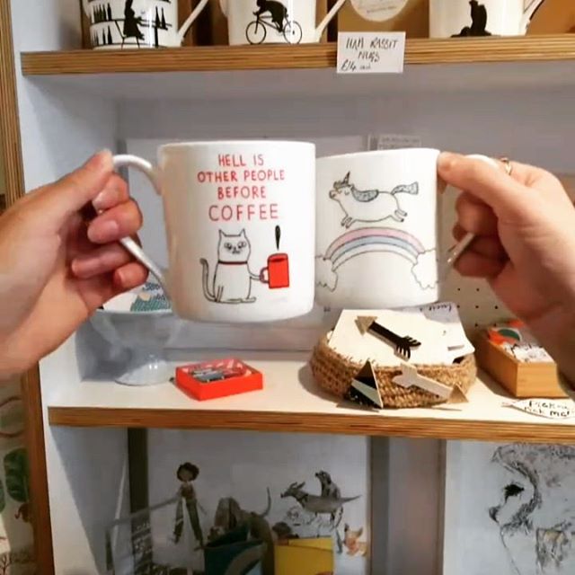 Mug with 'Magical Unicorn' in white by Gemma Correll