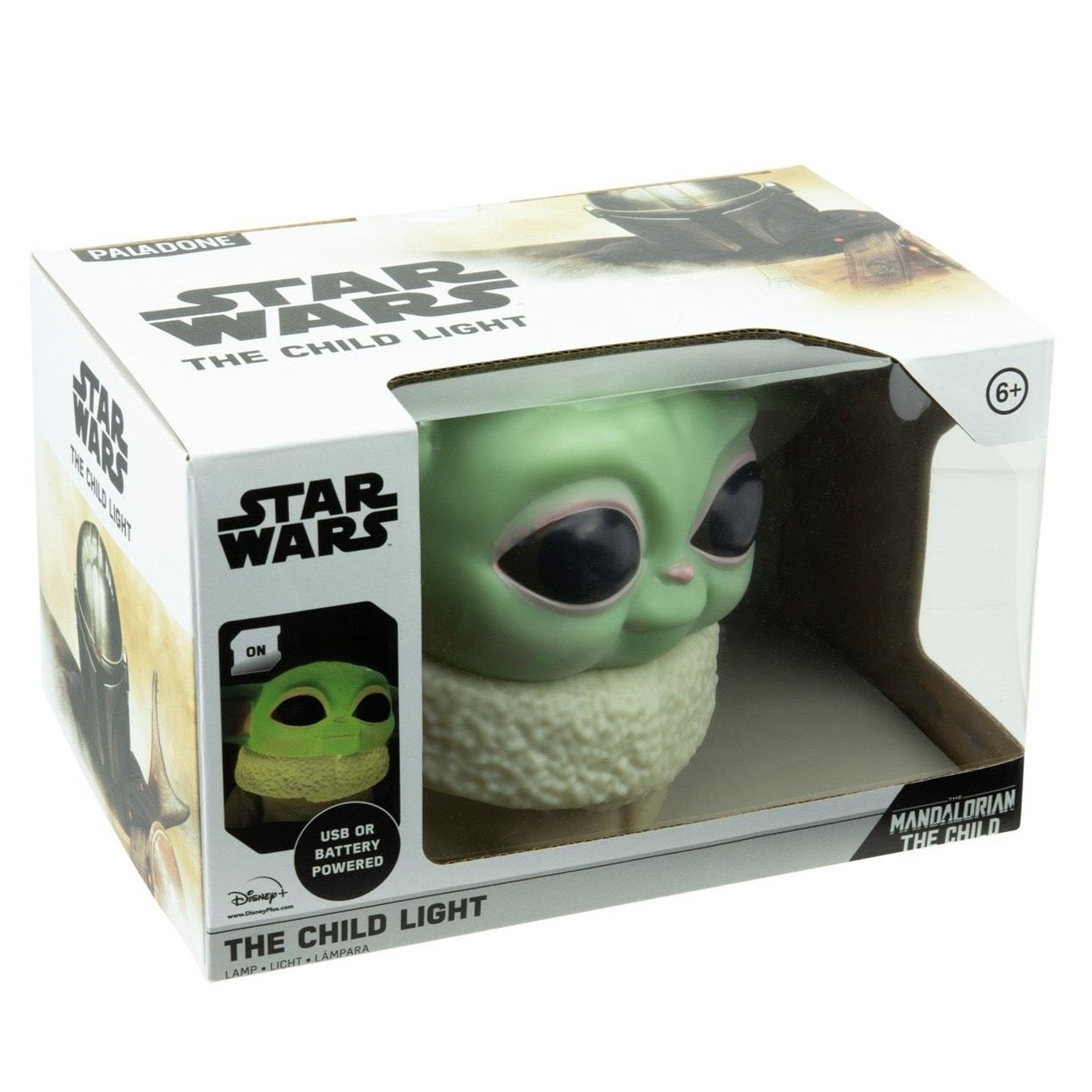 Yoda Baby Desktop Light The Mandalorian in Green Black and Brown