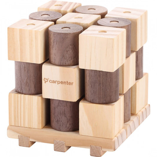 Game Tic-Tac-Toe Wooden 3D Set