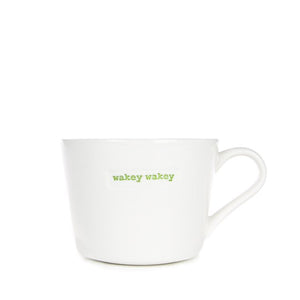 Mini Mug Wakey Wakey Keith Bymer Jones Ceramic 280ml Bucket Mug