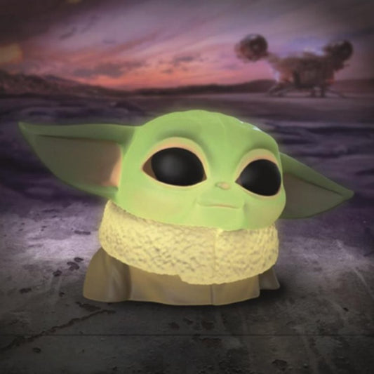 Yoda Baby Desktop Light The Mandalorian in Green Black and Brown