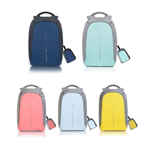 Byblos Blue Backpack with Anti-Theft Pocket