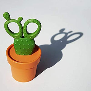 Scissor Cactus Orange and Green Desk Tidy