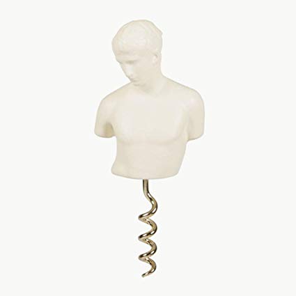 Corkscrew with Greek god Dionisio in white