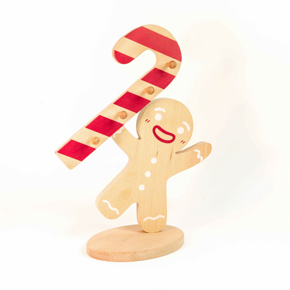 Accessory Holder Gingerbread Man with a Stick