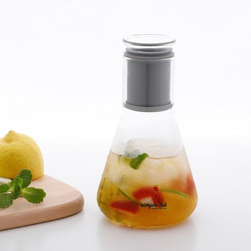 Tea Infuser & Shaker Glass Bottle Beaker