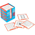 Game Quiz Brain Teasers Training Activities The Daily Cranium IQ Test 365 Puzzles in Blue And Red