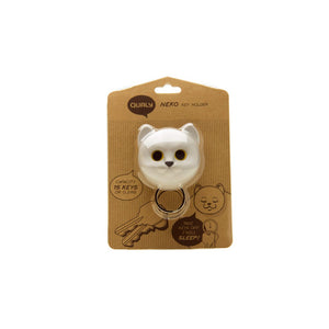 
            
                Load image into Gallery viewer, Cat Keys Holder Wall Mounted Neko Cat in White
            
        