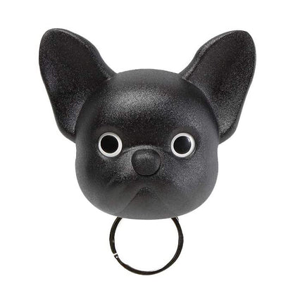 Dog Key Holder Wall Mounted Frenchy Dog in Black
