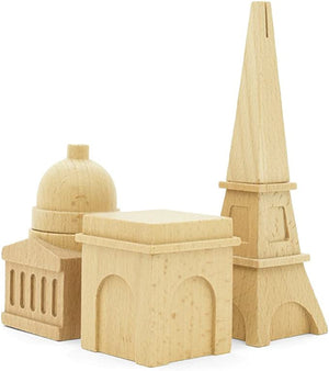 Paris Desk Tidy Stationary Wood Luckies