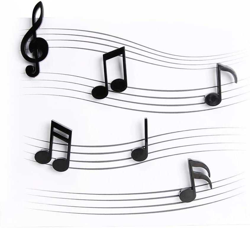 
            
                Load image into Gallery viewer, Magnets Musical Notes Set of 6 Black
            
        