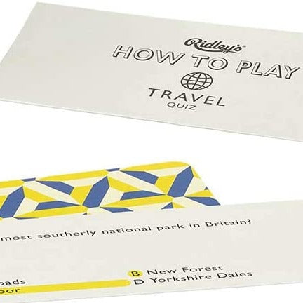 Travel Trivia Quiz Card Game by Ridley's Games Room