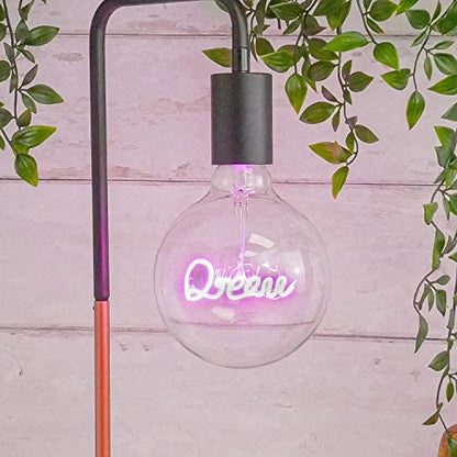 Dream Filament Purple Lamp Exposed Bulb Steepletone LED