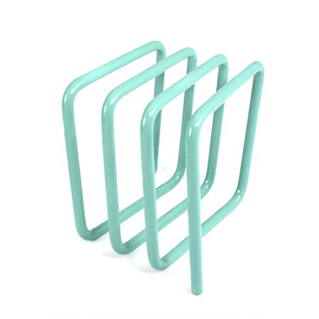 Letter rack in mint blue