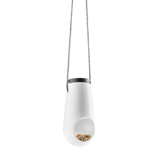 Hanging Bird Feeder in White