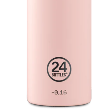 1L Water Bottle Dusty Pink Stainless Steel 24 Bottles