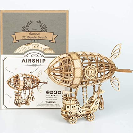 Air Vehicle DIY Wood 3D Puzzle Robotime Craft Set
