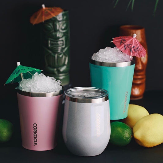 Corkcicle 12oz thermal insulated tumbler for hot and cold drinks in turquoise