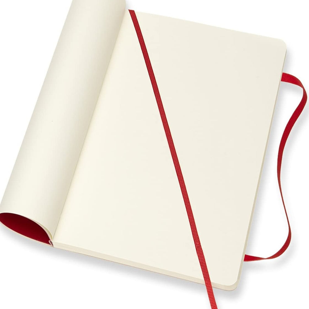 Notebook Large Red Softback Blank-Paper Moleskine