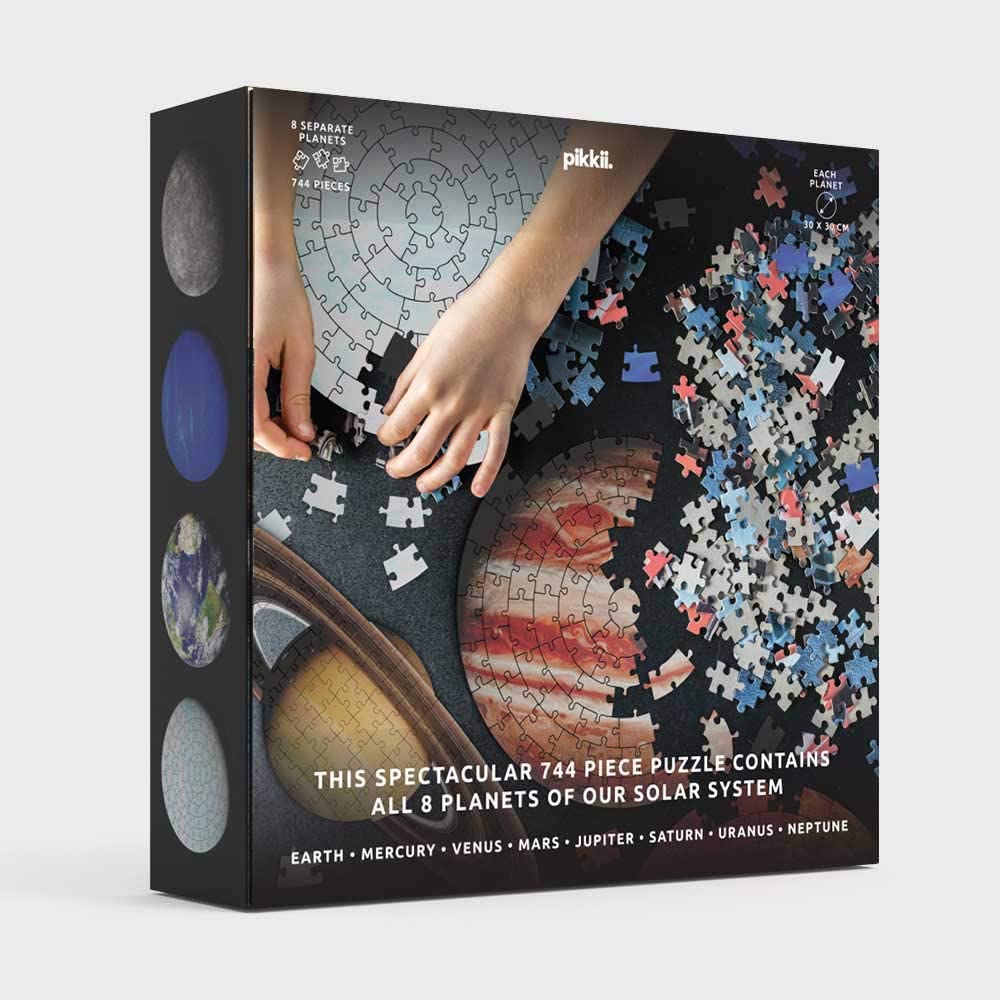 Jigsaw Puzzle 8 Separate Planets Space