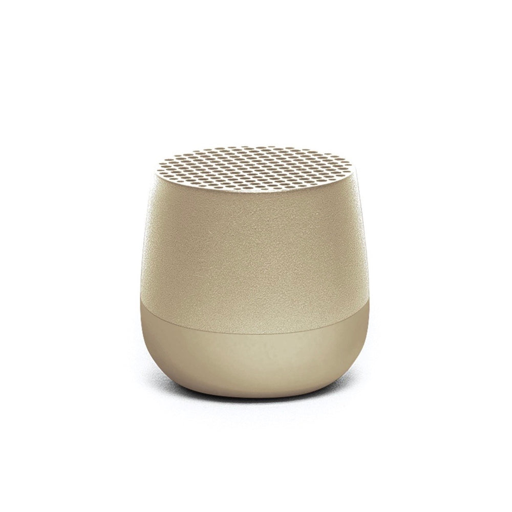 Ultra-portable bluetooth speaker in light gold