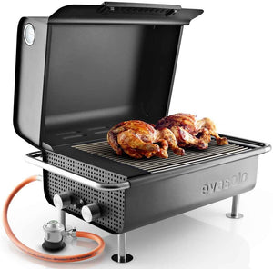 Box Gas Barbecue Grill BBQ in Black