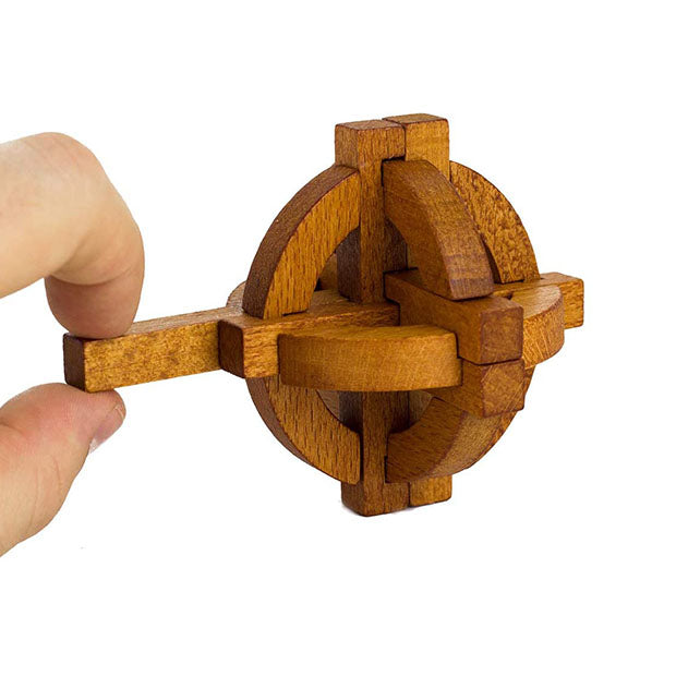 Puzzle Wooden 3D Brain Teaser 'Galileo's Globe' Wood