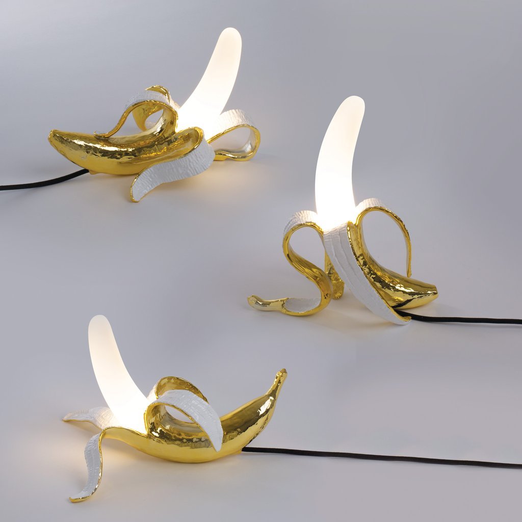 Table Lamp Banana Dewey Seletti in Gold
