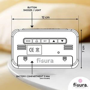 Alarm Clock Honey Yellow LED Screen with Nightlight