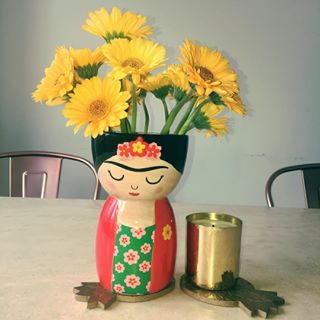 Frida Kahlo Vase - Red