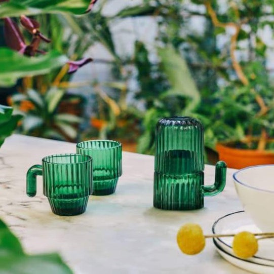 
            
                Load image into Gallery viewer, Cactus Saguaro Coffee Cups and glasses in Green
            
        