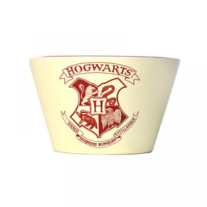 Harry Potter bowl with Hogwarts crest in cream