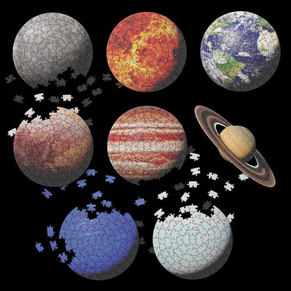Jigsaw Puzzle 8 Separate Planets Space