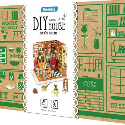Miniature Room Model DIY Kit Sam's Study