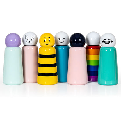 300ml Thermal Flask Kiss Emoji Pink Stainless Steel