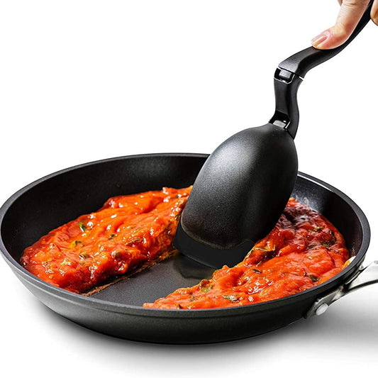 Spoon Ladle Spadle Scooping Spoon in Silicone in Black