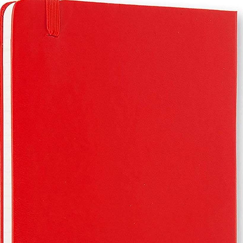 Small Notebook Moleskine Ruled Hardback with Closure Red