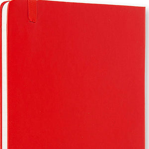 Small Notebook Moleskine Ruled Hardback with Closure Red