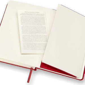 Small Notebook Moleskine Ruled Hardback with Closure Red