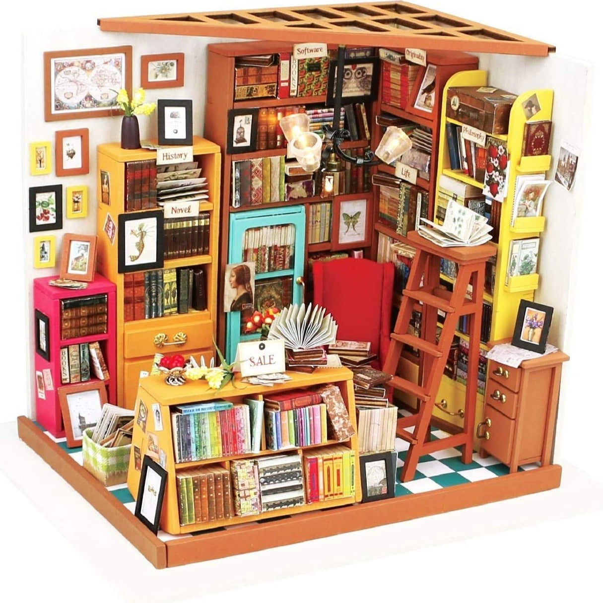 Miniature Room Model DIY Kit Sam's Study