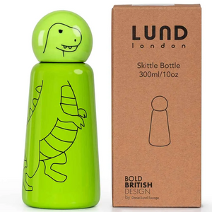 300ml Thermal Flask Green Dinosaur Stainless Steel