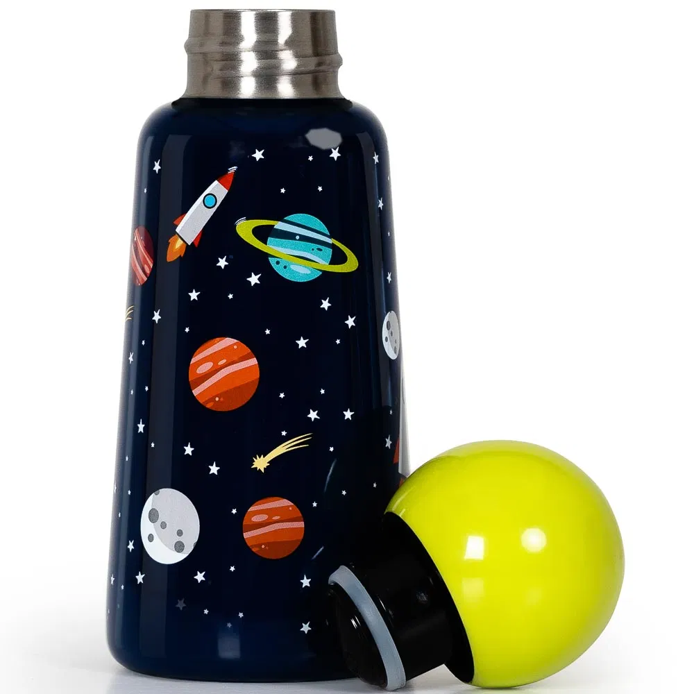300ml Thermal Flask Planets Space Black Green Stainless Steel