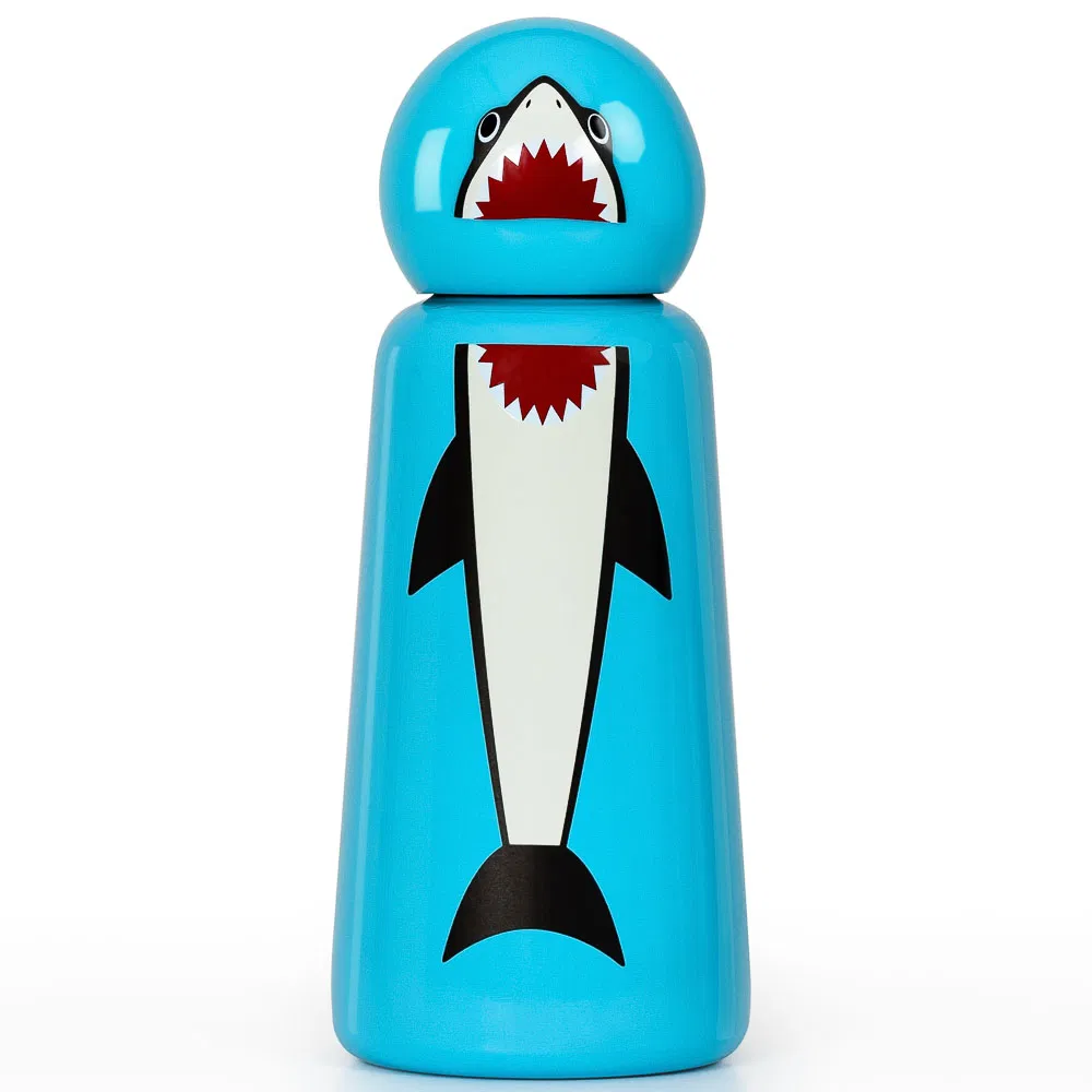 300ml Thermal Flask Shark Blue Stainless Steel