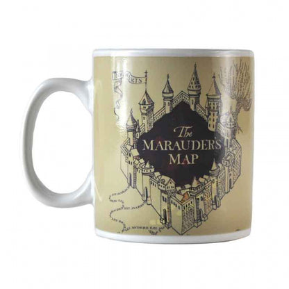 Harry Potter mug with heat changing Marauder's Map in black