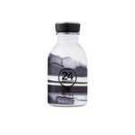 Water Bottle Lightweight 250ml Black and White Stripes