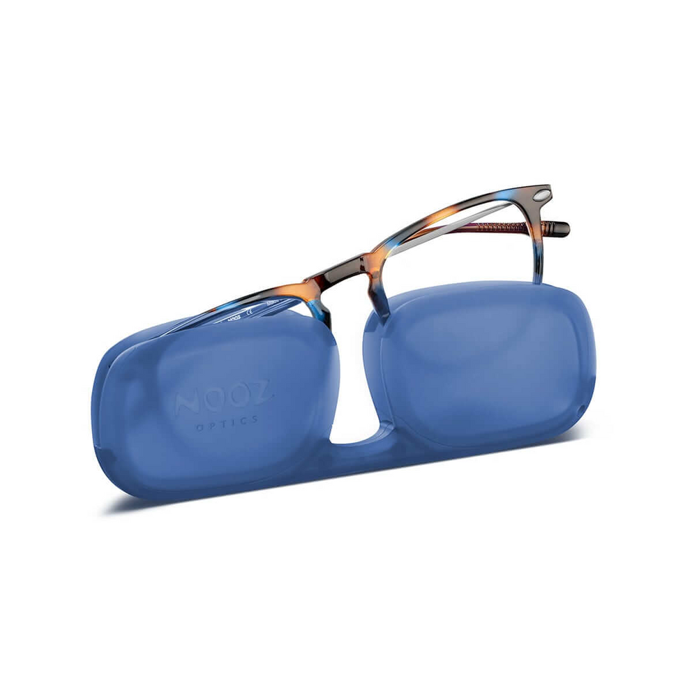 Blue Light Glasses +2.5 Dark Tortoise Dino with Case Nooz