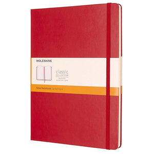 Notebook Ruled Extra Large Hard Cover in Red