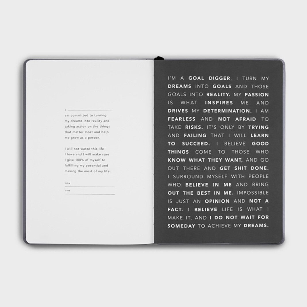 Notebook Diary Weekly A5 Soft Cover MiGoals 2020 Classic in Grey